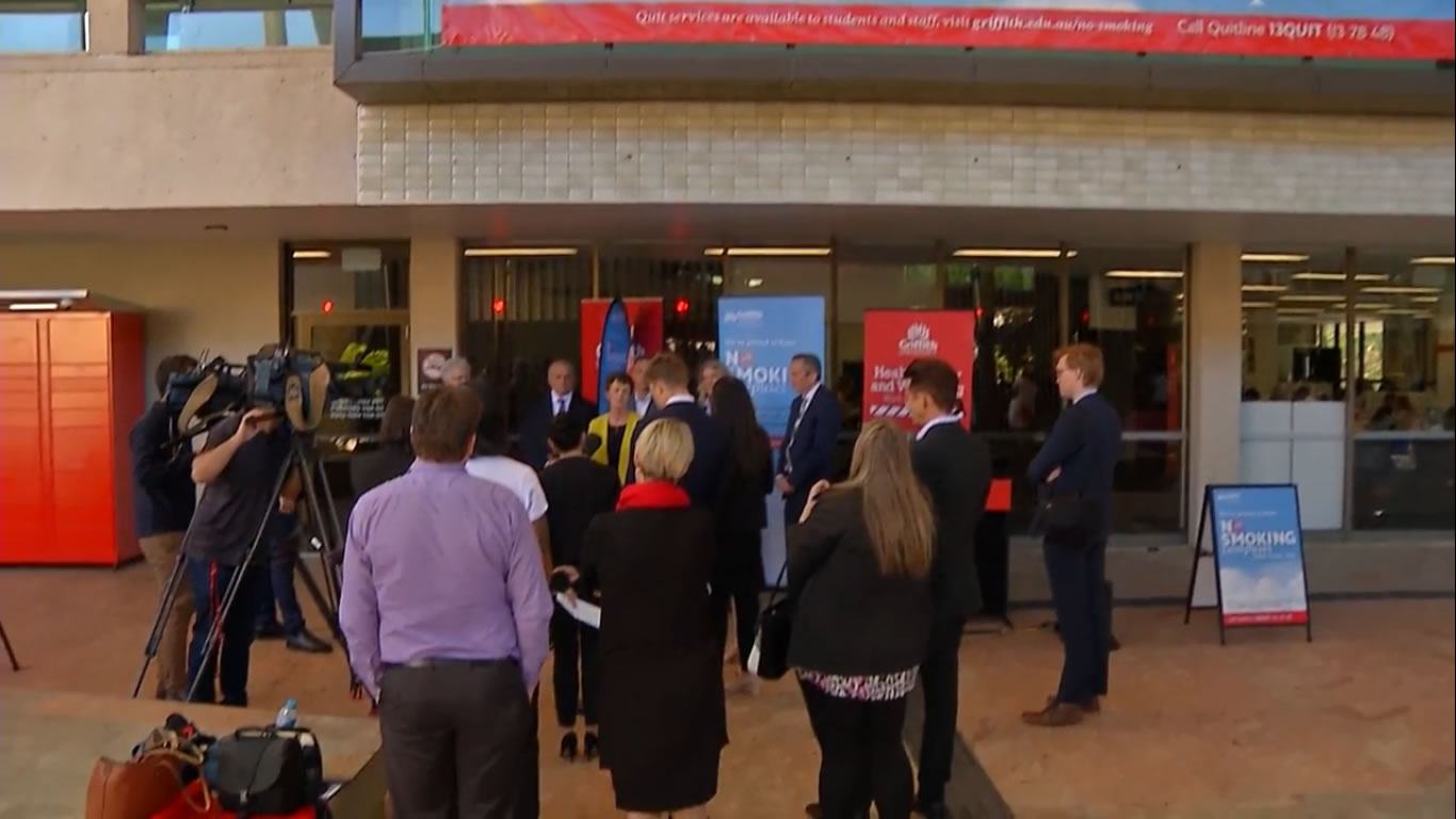 Griffith University's smoke-free campuses