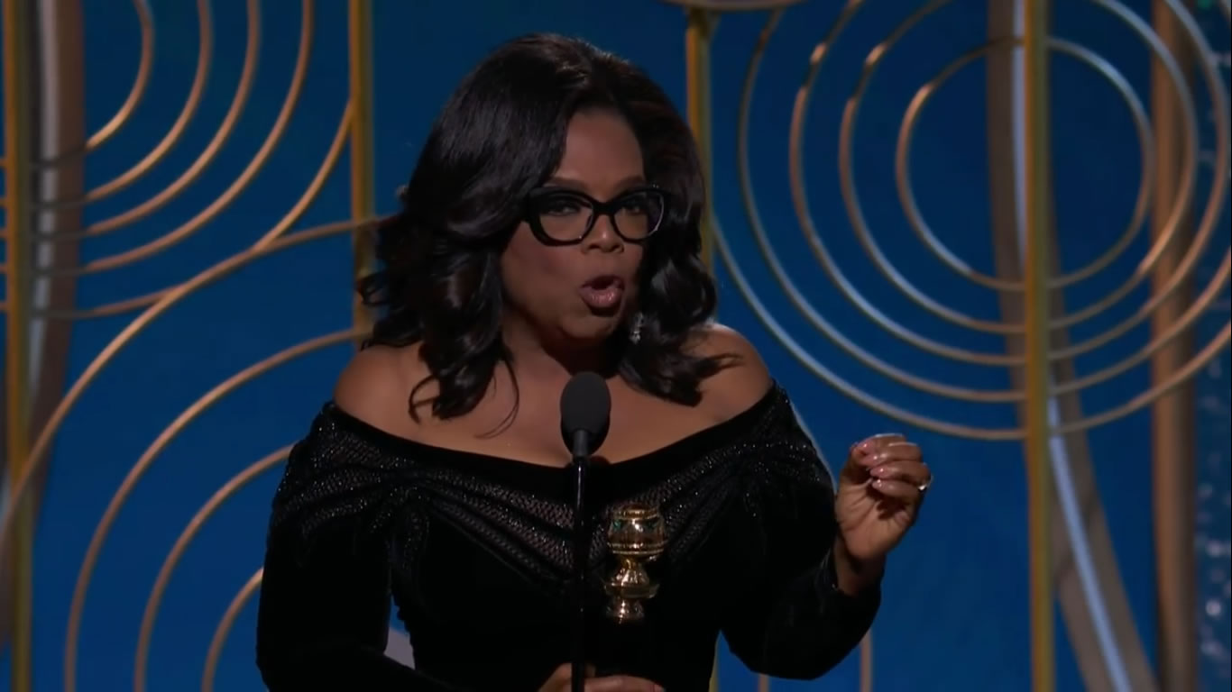Oprah Winfrey Receives Cecil B de Mille Award at the 2018 Golden Globes - British English Pronunciation Test  170