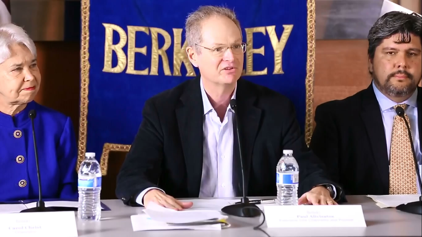 Berkeley campus leaders at Back to School press conference - British English Pronunciation Test  328