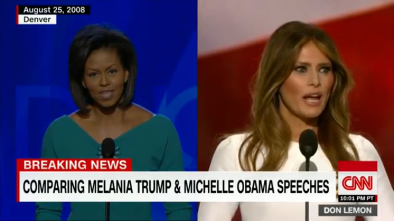 Melania trump and michelle obama side by side comparison - Listen and Write Test 168
