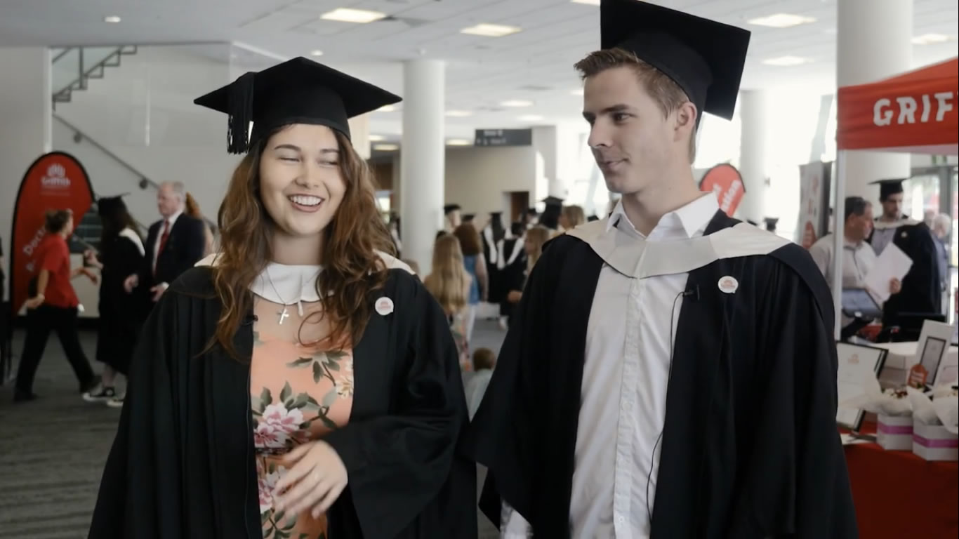 Griffith graduates reflect on their University experience - Listen and Write Test 349